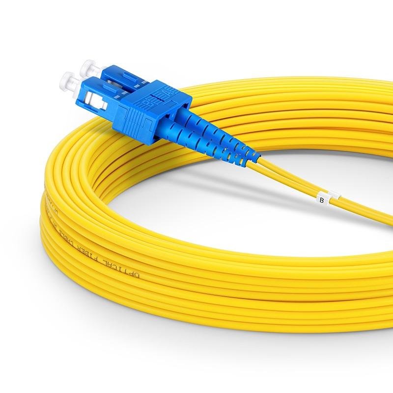 15m SC-SC Singlemode Fiber Optic Cable (OS2 9/125μm) - Image 2