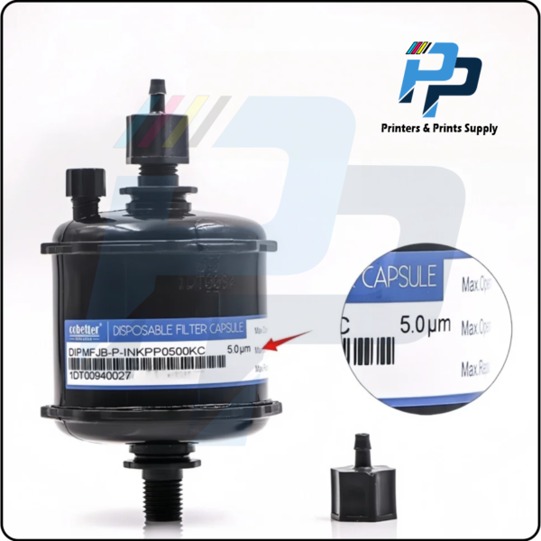 Cobetter UV Ink Filter 5u Big Capsule Filter Black UV Ink Solvent Ink Eco Solvent Ink Water Pigment Ink  DIPMFJB-P-INKPP0500AC