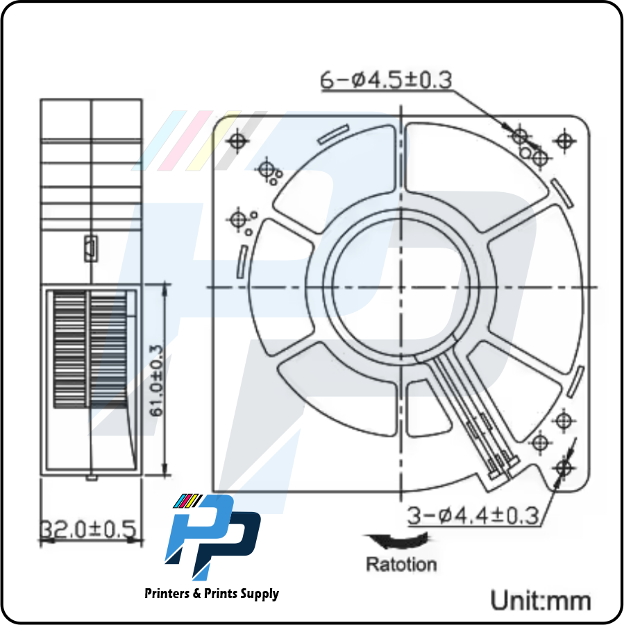 Turbo Fan 120*32MM 24V Ventilator Dual Ball Centrifugal Blower 12CM Industrial Portable Cooling/Vacuum Fan - Image 6