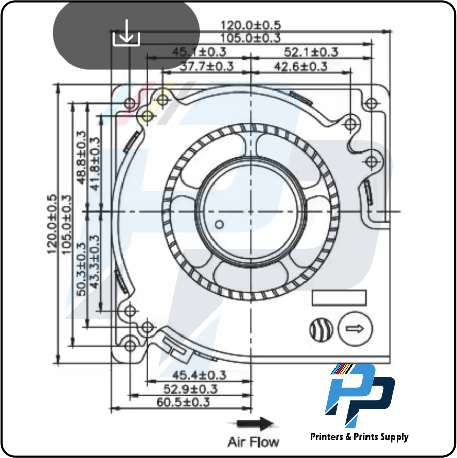 Turbo Fan 120*32MM 24V Ventilator Dual Ball Centrifugal Blower 12CM Industrial Portable Cooling/Vacuum Fan - Image 7
