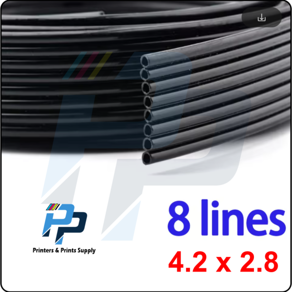UV / Solvent/Ink Tube 8 Line Supply Tube Inkjet Replacement Part Printer Ink Supply BLACK