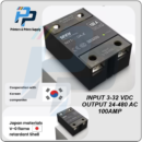 SSR-100DA DC to AC 100A Solid State Relay Module 4-32V Input DC  24-480V AC Output Single Phase