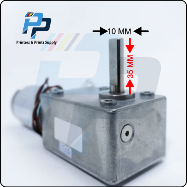 DTF Conveyor Belt Motor 24vdc 9Rpm 35mm x 10mm Long Shaft