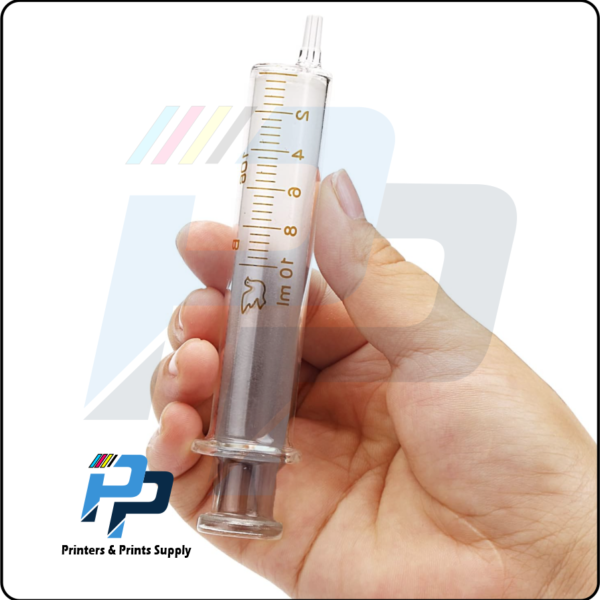 Glass Syringe 10ml Specially Cleaning Printheads and Ink Filling