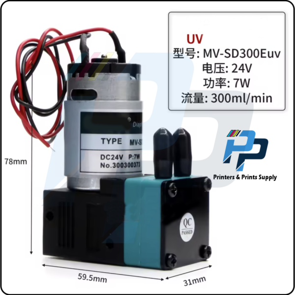 Ink Pump 7W 24VDC 300ml/min UV, Solvent, Sublimation, Pigment ink ,  Big Ink Pump/for Inkjet Printers