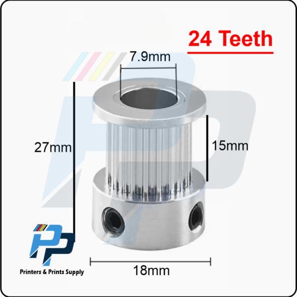 Timing Pulley 2GT 24 Teeth Timing Pulley Belt Width 6/15mm 24 Toothed Synchronous Wheel Bore 8mm 3D Printer Parts Pulley