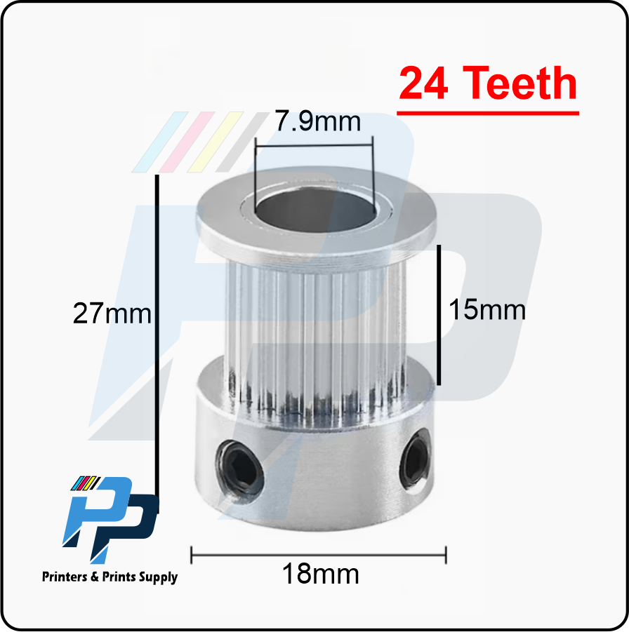Timing Pulley 2GT 24 Teeth Timing Pulley Belt Width 6/15mm 24 Toothed Synchronous Wheel Bore 8mm 3D Printer Parts Pulley