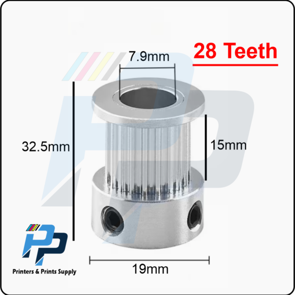 Timing Pulley 2GT 28 Teeth Timing Pulley Belt Width 6/15mm 28 Toothed Synchronous Wheel Bore 8mm 3D Printer Parts Pulley