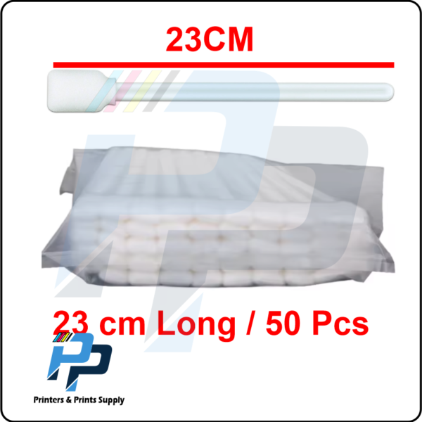 230mm Long Cleaning Stick  50/Pcs Foam Swab for Electronics for Printer Head Cleaning Premium Cotton Bud