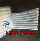 8Lines Ink Tube 1.8mm x 3mm for eco solvent / Sublimation inks / DTF Ink 8 ways  Pipe Line