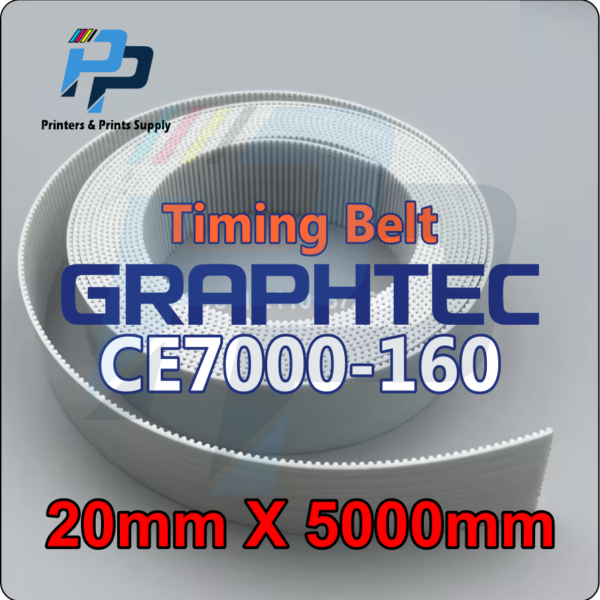 Graphtec CE7000-160 Carriage Belt Width Open Length Steel Wire Trolley Belt