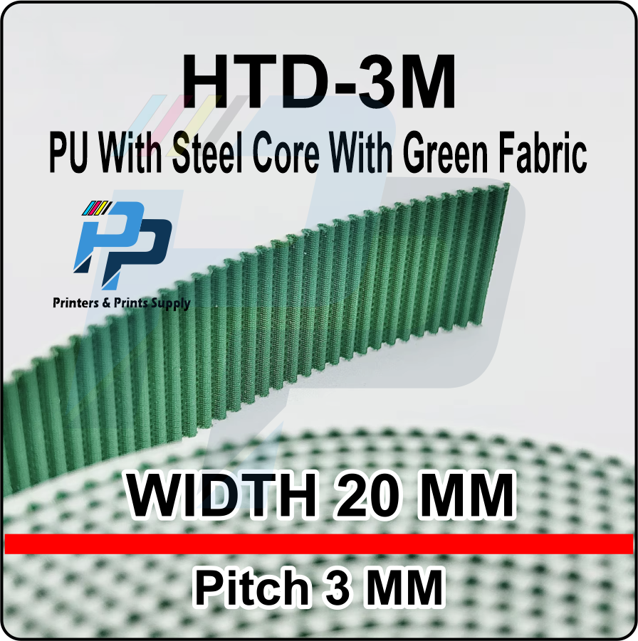 HTD-3M Timing Belt Width 20mm Open Length Polyurethane Steel PU HTD-3M Synchronous Belt - Image 2