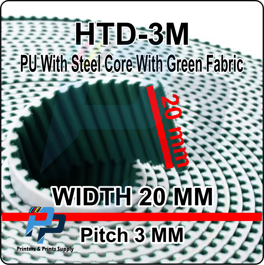 HTD-3M Timing Belt Width 20mm Open Length Polyurethane Steel PU HTD-3M Synchronous Belt - Image 12
