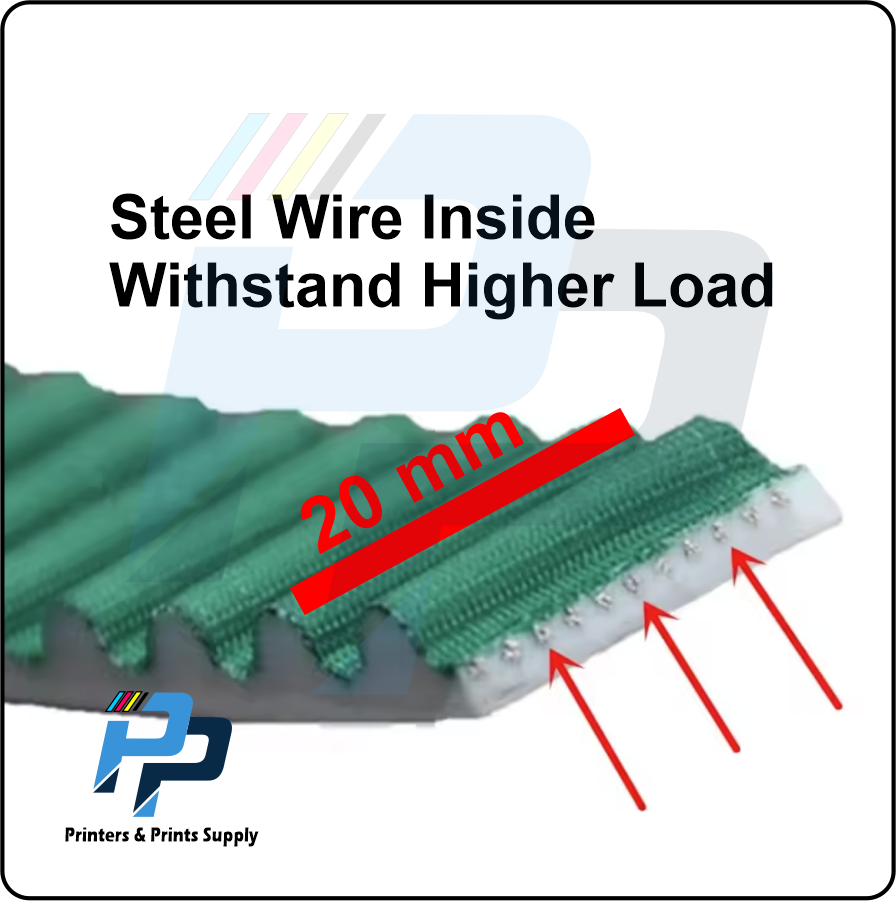 HTD-3M Timing Belt Width 20mm Open Length Polyurethane Steel PU HTD-3M Synchronous Belt - Image 4