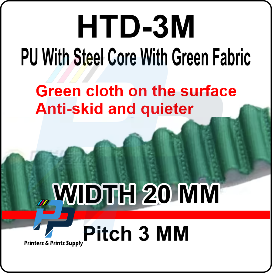 HTD-3M Timing Belt Width 20mm Open Length Polyurethane Steel PU HTD-3M Synchronous Belt - Image 6