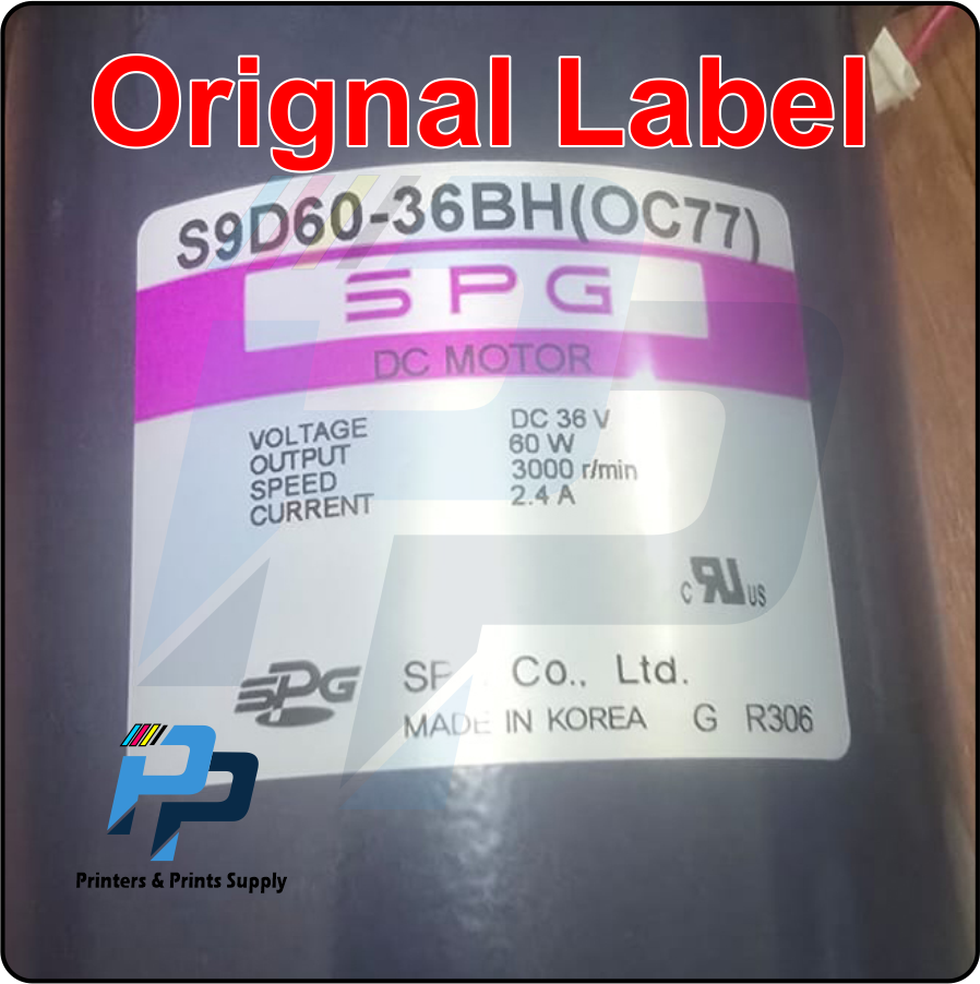 ROYAL SOVEREIGN Laminator Motor S9D60-36BH (OC77) W/ S9KB75BL0 - SPG GEAR MOTOR - 36VDC MOTOR - 60WATT - 3000RPM - Image 5