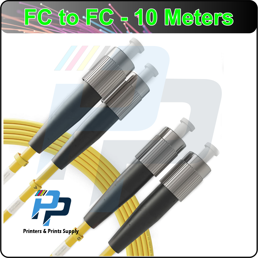 Armored Optical Fiber Data Cable with FC to FC Connectors 10-meter