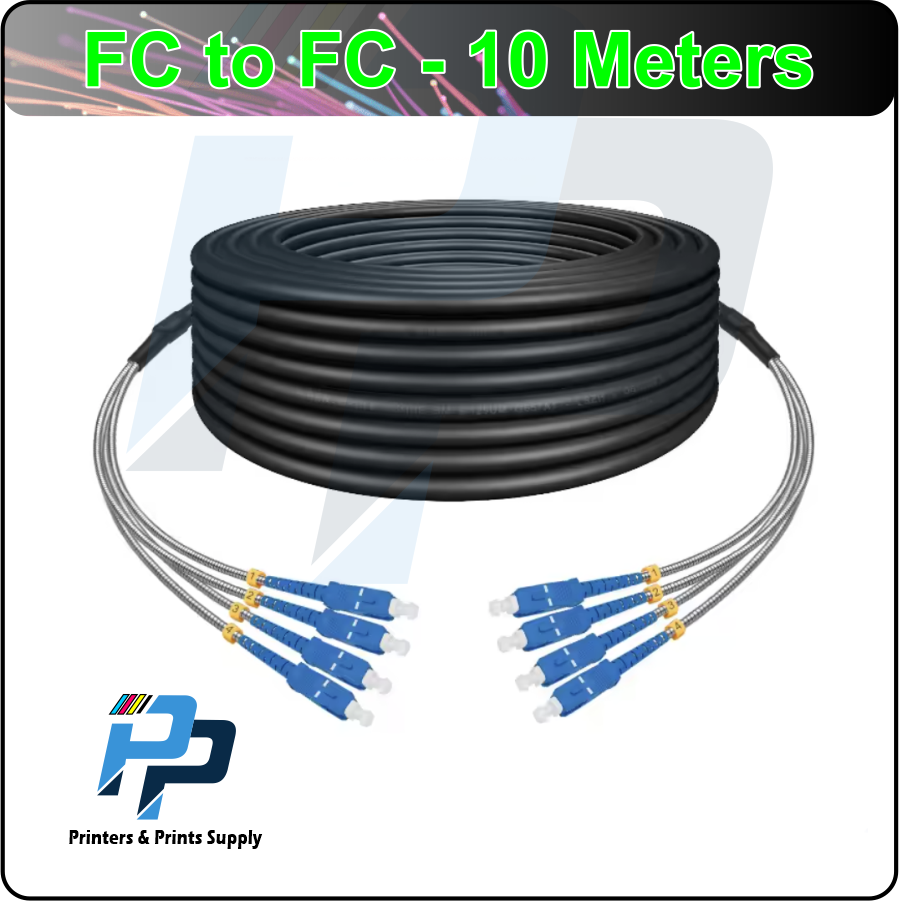 Armored Optical Fiber Data Cable with FC to FC Connectors 4 CORE 10-meter - Image 3