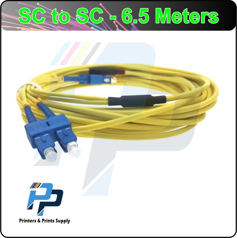 Armored Optical Fiber Data Cable with SC to SC Connectors 6.5-meter - Image 2